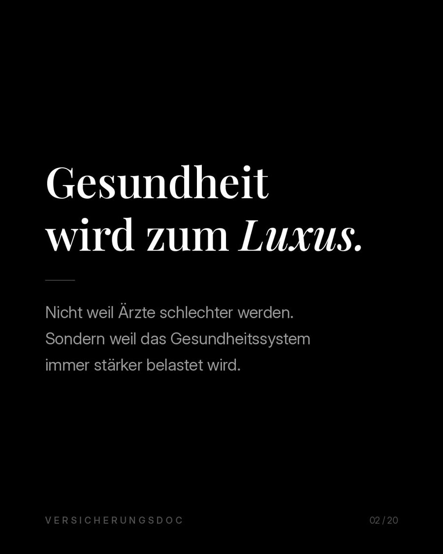 Gesundheit wird zum Luxus, nicht weil Ärzte schlechter werden, sondern weil das System belastet ist